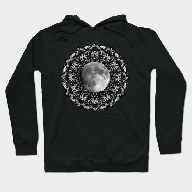 Moon Mandala Hoodie by artbysavi